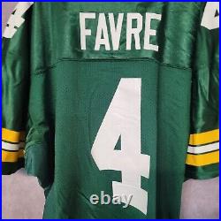 VTG 90s Nike Authentic Pro Line NFL Green Bay Packers Brett Favre 4 Jersey 48 XL