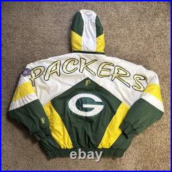 VTG Green Bay Packers Jacket Men's Size XL NFL Pro Player 75th Anniversary NFL