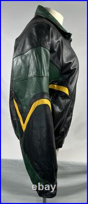 VTG Green Bay Packers Pro Player Leather Insulated Jacket Men's XL #2 VTG Green Bay Packers Pro Player Leather Insulated Jacket Men's XL #2