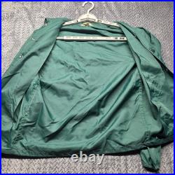 VTG Green Bay Packers Rintwear Coach Jacket Men's Sm 1970's Green Nylon USA Made