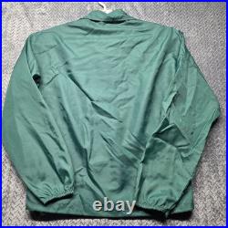 VTG Green Bay Packers Rintwear Coach Jacket Men's Sm 1970's Green Nylon USA Made