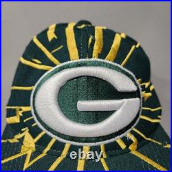 VTG Green Bay Packers Starter Shockwave Shatter Collisions Wool Snapback Hat Cap