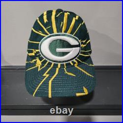 VTG Green Bay Packers Starter Shockwave Shatter Collisions Wool Snapback Hat Cap