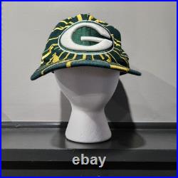 VTG Green Bay Packers Starter Shockwave Shatter Collisions Wool Snapback Hat Cap