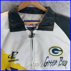VTG Green Bay Packers Windbreaker Mens M Green Logo Athletic Splash Jacket 90s VTG Green Bay Packers Windbreaker Mens M Green Logo Athletic Splash Jacket 90s