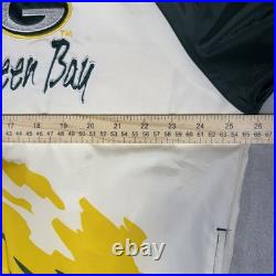 VTG Green Bay Packers Windbreaker Mens M Green Logo Athletic Splash Jacket 90s VTG Green Bay Packers Windbreaker Mens M Green Logo Athletic Splash Jacket 90s