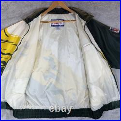 VTG Green Bay Packers Windbreaker Mens M Green Logo Athletic Splash Jacket 90s VTG Green Bay Packers Windbreaker Mens M Green Logo Athletic Splash Jacket 90s
