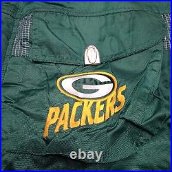 VTG Logo Athletic Pro Line Green Bay Packers Jacket Men XL Green Puffer Coat