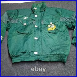 VTG Logo Athletic Pro Line Green Bay Packers Jacket Men XL Green Puffer Coat