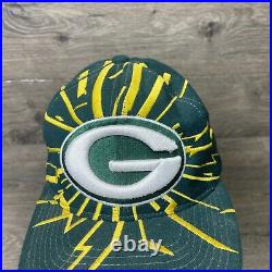VTG Starter Green Bay Packers Hat Adult One Size Lightning Strapback NFL 90s