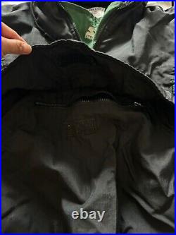 VTG Starter Pro Line Mens Green Bay Packers 1/4 Zip Pullover Hood Jacket Sz XL
