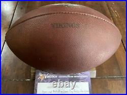 Vikings v Packers Game Used Football 2012 Seasons Duke Ball COA Rare A. Peterson