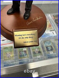 Vince Lombardi 2000 Danbury Mint Statue Green Bay Packers + Vince On Football
