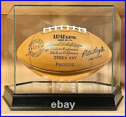 Vince Lombardi Bart Starr & Packers Team Signed Wilson NFL Leather Football BAS