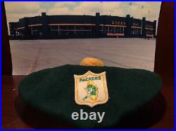 Vince Lombardi Era 1960s Vintage Green Bay Packers Authentic wool cap