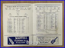 Vintage 1938 NFL World Championship Program New York Giants @ Green Bay Packers
