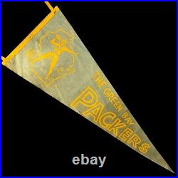 Vintage 1950s GREEN BAY PACKERS NFL Football Pennant Vince Lombardi Lambeau