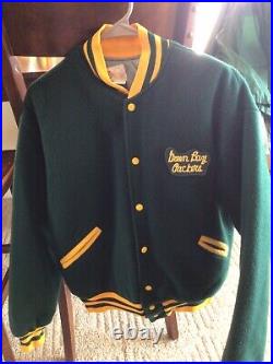 Vintage 1960s green bay packers style quality jacket