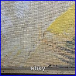 Vintage 1965 NFL Green Bay Packers Football Dave Boss Oil Painting withSignature