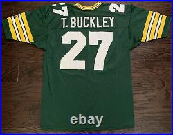 Vintage #27 Terrell Buckley Green Bay Packers NFL Football Jersey Mens Size 48