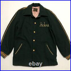 Vintage 60s 70s Green Bay Packers Jacket Coat Youth Sz 16 Timberline Brill Bros