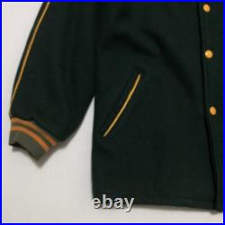 Vintage 60s 70s Green Bay Packers Jacket Coat Youth Sz 16 Timberline Brill Bros