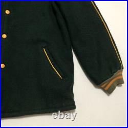 Vintage 60s 70s Green Bay Packers Jacket Coat Youth Sz 16 Timberline Brill Bros