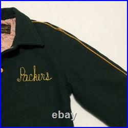 Vintage 60s 70s Green Bay Packers Jacket Coat Youth Sz 16 Timberline Brill Bros