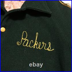 Vintage 60s 70s Green Bay Packers Jacket Coat Youth Sz 16 Timberline Brill Bros