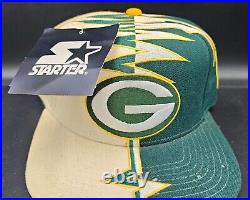 Vintage 90's Green Bay Packers Starter Pro Line Hat Shockwave Deadstock New READ