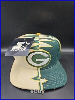 Vintage 90's Green Bay Packers Starter Pro Line Hat Shockwave Deadstock New READ