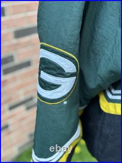Vintage 90's NFL Pro Line Green Bay Packers Parka Jacket Coat L w Hidden Hood Vintage 90's NFL Pro Line Green Bay Packers Parka Jacket Coat L w Hidden Hood