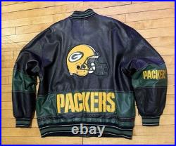 Vintage 90s G-III by Carl Banks NFL Green Bay Packers Leather Bombers Jacket 2XL Vintage 90s G-III by Carl Banks NFL Green Bay Packers Leather Bombers Jacket 2XL