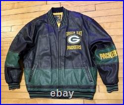 Vintage 90s G-III by Carl Banks NFL Green Bay Packers Leather Bombers Jacket 2XL Vintage 90s G-III by Carl Banks NFL Green Bay Packers Leather Bombers Jacket 2XL