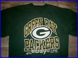 Vintage 90s Green Bay Packers Football Russell Athletic Sweatshirt Size Large LG