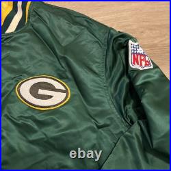 Vintage 90s Green Bay Packers Pro Line Starter Satin Jacket Green Men Sz XL USA Vintage 90s Green Bay Packers Pro Line Starter Satin Jacket Green Men Sz XL USA