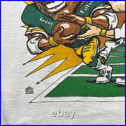 Vintage 90s Green Bay Packers Shirt Mens Large NFL Caricature Shannon Sharpe