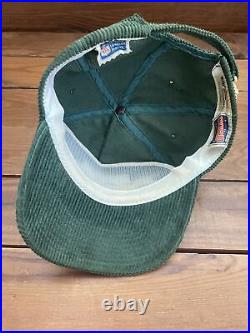 Vintage 90s Green Bay Packers Sports Specialties Corduroy Script Hat