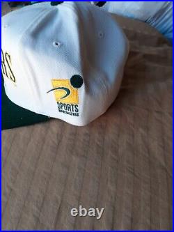 Vintage 90s Green Bay Packers Sports Specialties Laser Script Snapback Hat