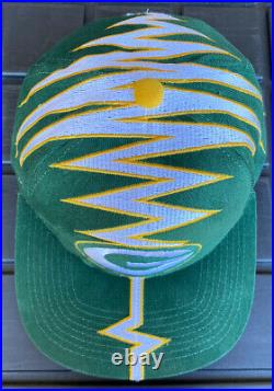 Vintage 90s Green Bay Packers Starter Double Shockwave Hat Cap NFL Slasher