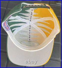 Vintage 90s Green Bay Packers Starter Shockwave Hat Cap NFL Slasher Rare Yellow