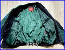 Vintage 90s Green Bay Packers Suede Leather NFL Bomber Jacket Men's Large