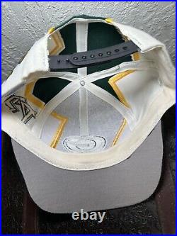 Vintage 90s Green Bay Packers Thunder Bolt Wool Snapback Hat Drew Pearson DS