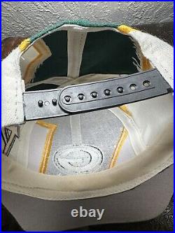 Vintage 90s Green Bay Packers Thunder Bolt Wool Snapback Hat Drew Pearson DS