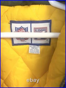 Vintage 90s Logo 7 Green Bay Packers NFL Jacket Coat Puffer Size XL