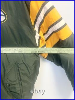 Vintage 90s Logo 7 Green Bay Packers NFL Jacket Coat Puffer Size XL