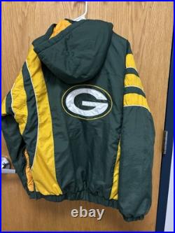 Vintage 90s NFL Pro Line Starter Jacket Size XL Green Bay Packers Pullover HOOD Vintage 90s NFL Pro Line Starter Jacket Size XL Green Bay Packers Pullover HOOD