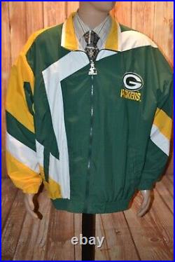 Vintage 90s Starter NFL Pro Line Men Green Bay Packers Windbreaker Jacket Sz XL