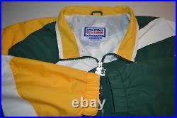 Vintage 90s Starter NFL Pro Line Men Green Bay Packers Windbreaker Jacket Sz XL