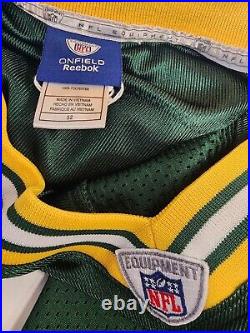 Vintage Brett Favre Green Bay Packers Reebok Authentic Nfl Jersey Size 52 Green